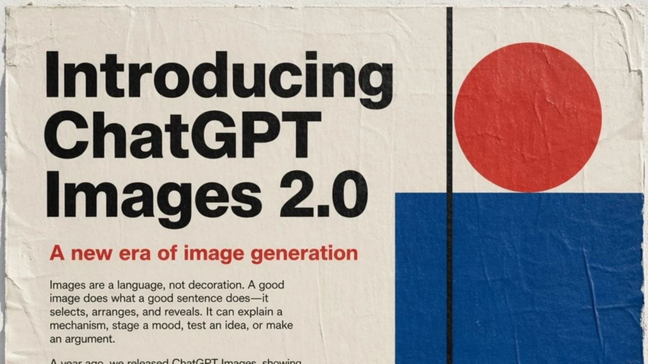 Editorial poster generated by GPT-Image-2 introducing the model with bold typography and geometric shapes