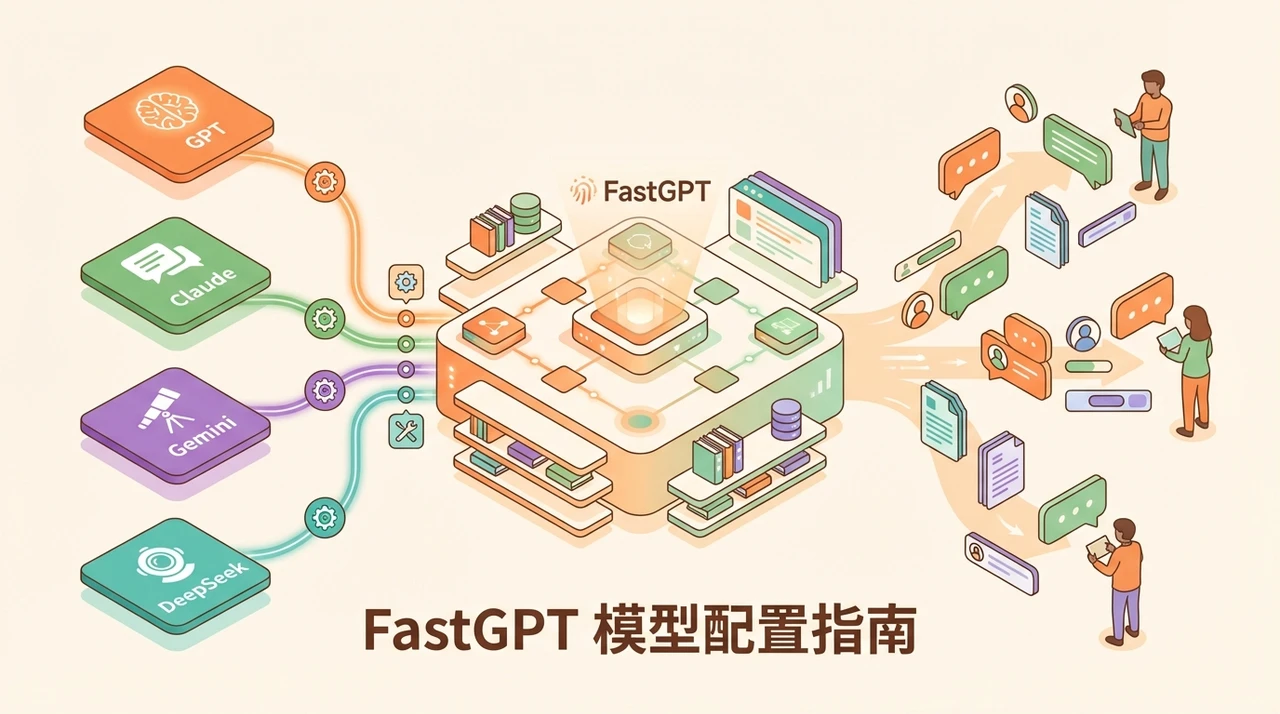 FastGPT API 配置教程：接入 GPT、Claude、Gemini 等 100+ 模型完整指南