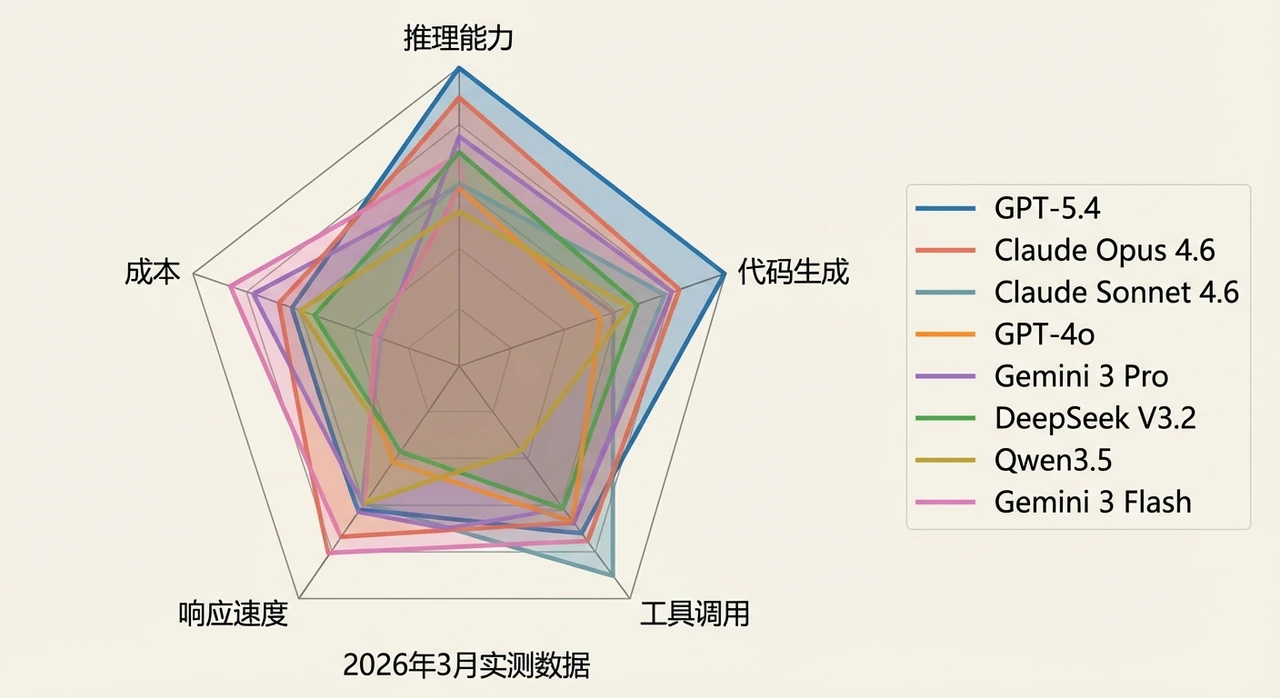 OpenClaw 8 大模型实测对比：GPT-5/Claude/Gemini/DeepSeek 谁最强？（2026）