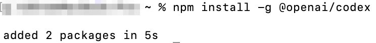 Install Codex CLI