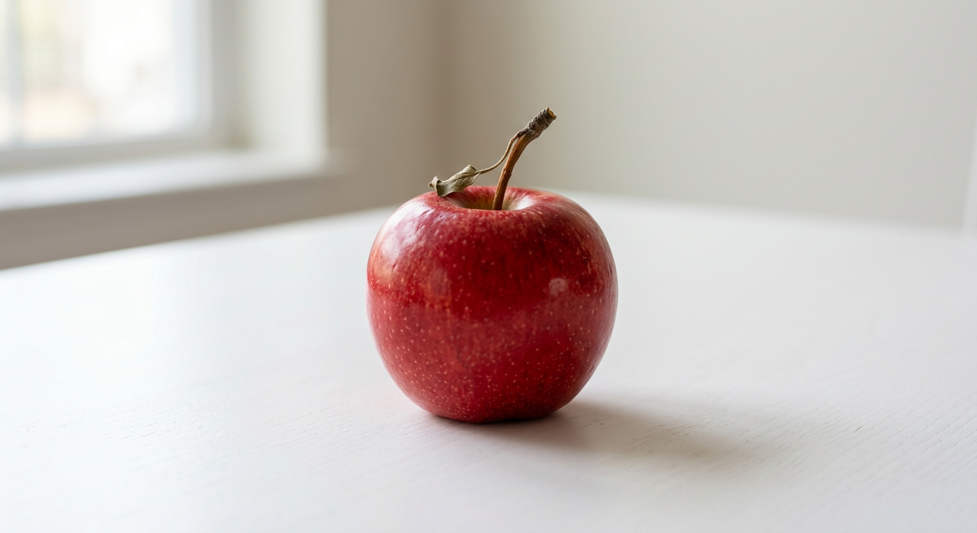 Red apple generated by Gemini