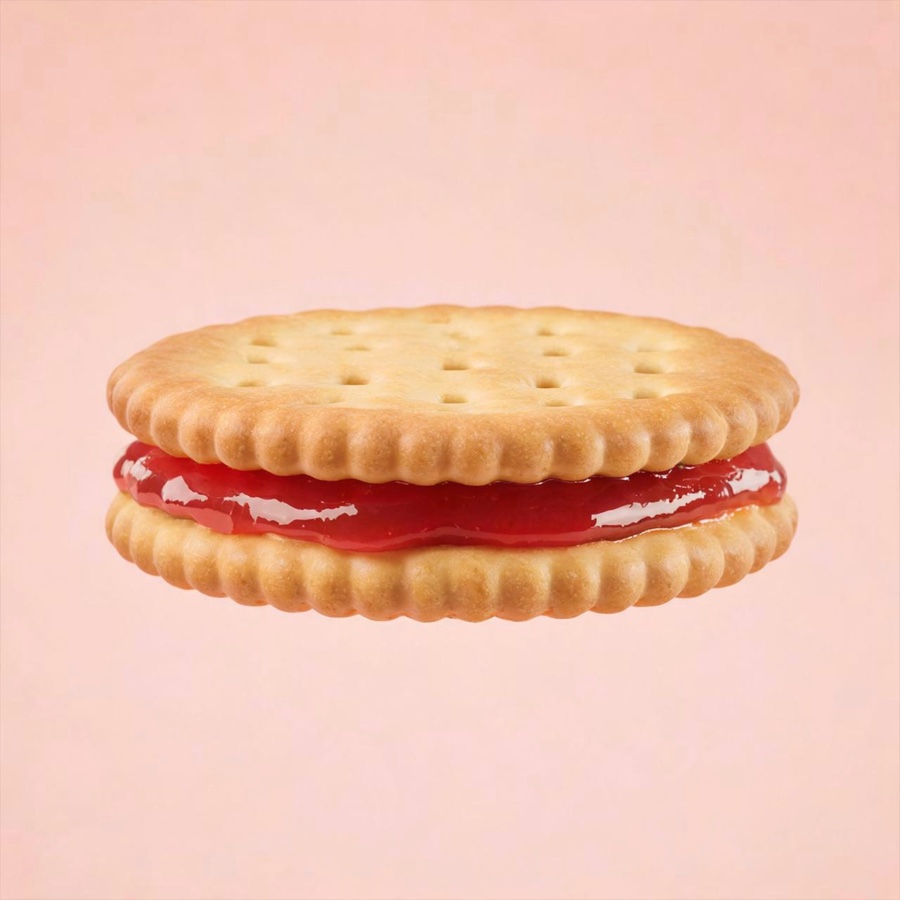 Fruit biscuit commercial · Reference image · image1