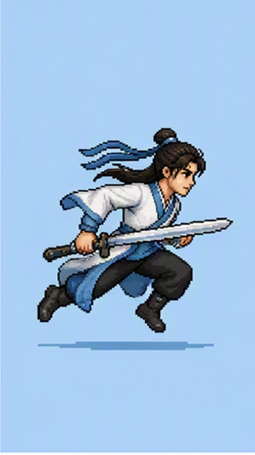 Pixel wuxia vertical short · Keyframe · image5